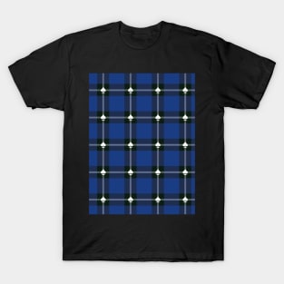 Plaid Dark Blue Spade T-Shirt